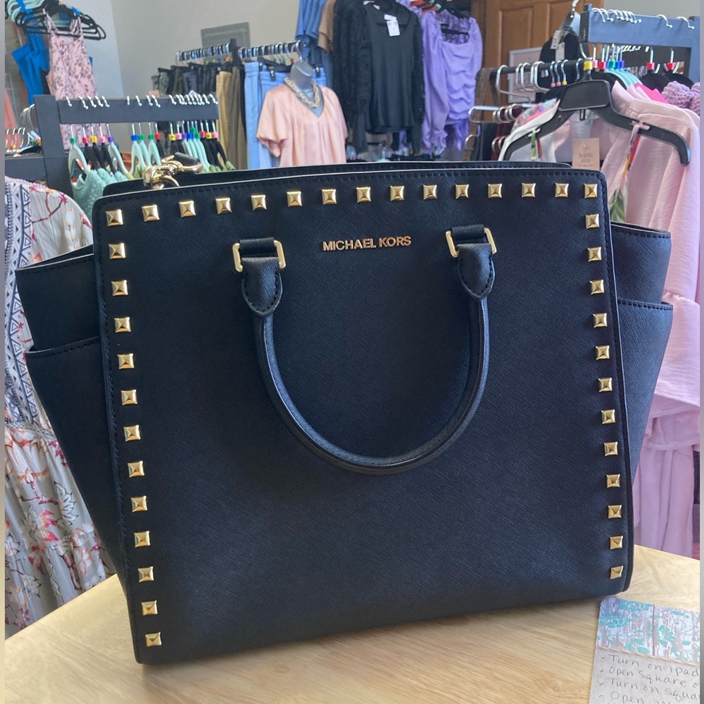 Michael Kors Large Studded Selma Handbag